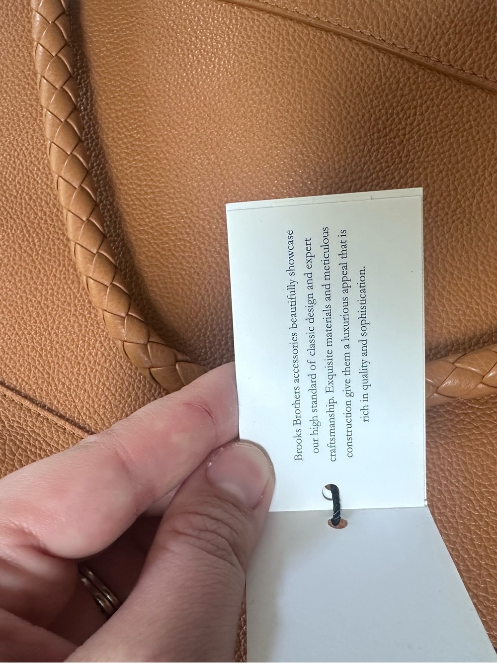Brooks Brothers Made in Italy Shoulder Tote – NWT - Picture 9 of 10